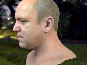 Human head v2a Modello 3D