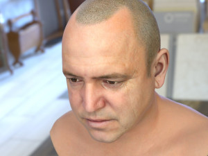 Human head v2a Modello 3D