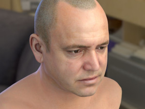 Human head v2a Modello 3D