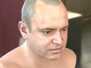 Human head v2a Modello 3D