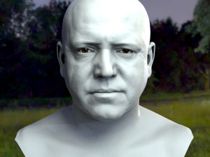 Human head v2a Modello 3D
