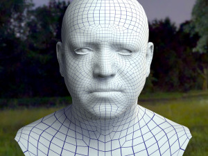 Human head v2a Modello 3D