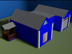 simplehousegameready Model 3D