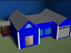 simplehousegameready Modèle 3D