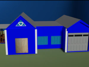 simplehousegameready Modèle 3D