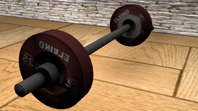 weightlifting Model 3D .c4d .max .obj .3ds .fbx .stl .blend 
