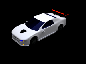 lowpoly sport car 3D 模型