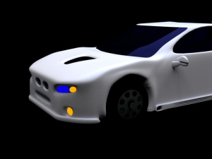 lowpoly sport car 3D Model