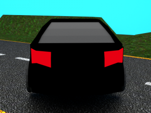 low poly police car 3D Model