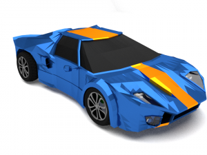 lowpoly race car 3D 모델
