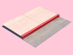 cordolo rosso Modello 3D