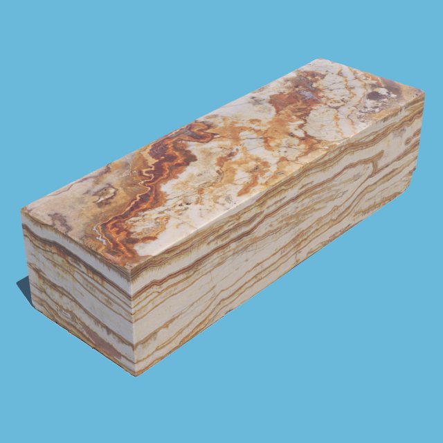 marble bench 3D Model .c4d .max .obj .3ds .fbx .stl .blend 
