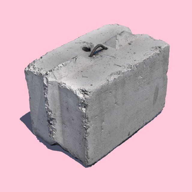 another concrete block 3D मॉडल .c4d .max .obj .3ds .fbx .stl .blend 