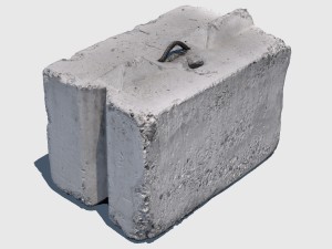 another concrete block 3D मॉडल