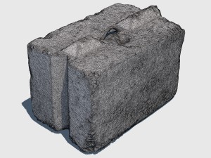 another concrete block 3D मॉडल