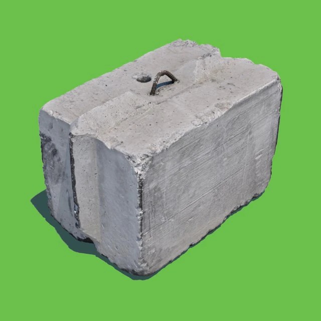 concrete block 3D Model .c4d .max .obj .3ds .fbx .stl .blend 