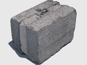 concrete block 3D Model
