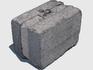 concrete block 3D Model
