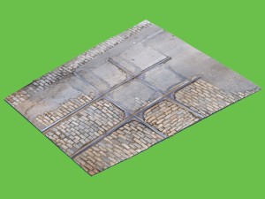 old railroad tracks 3D Model