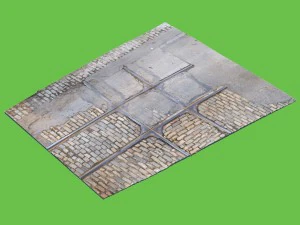 vecchi binari ferroviari Modello 3D