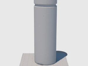 concrete bollard 3D Model