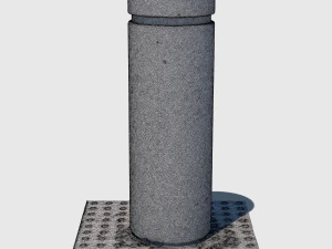 concrete bollard 3D Model