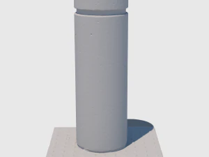 concrete bollard 3D Model
