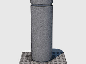 concrete bollard 3Dモデル