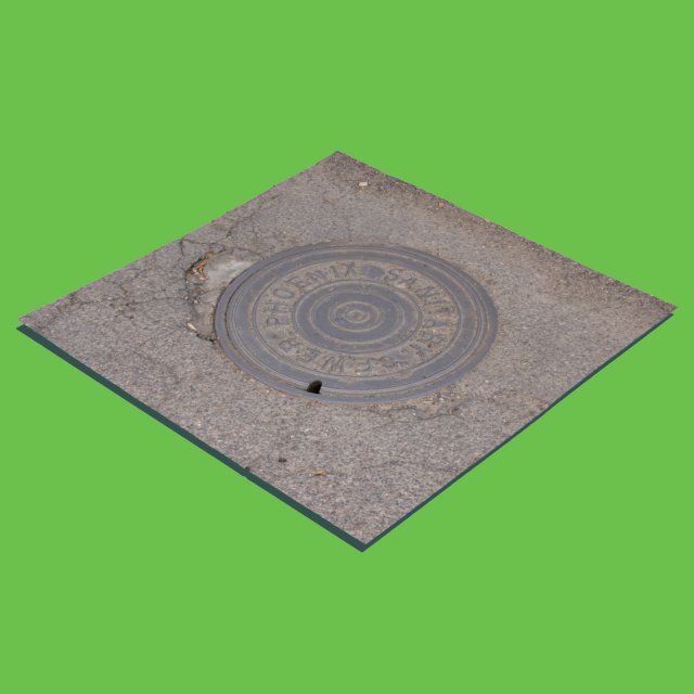 phoenix manhole cover 3D Модель .c4d .max .obj .3ds .fbx .stl .blend 