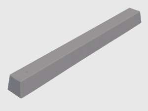 gray parking curb 3D Model