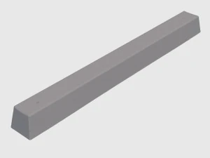 gray parking curb 3D Model