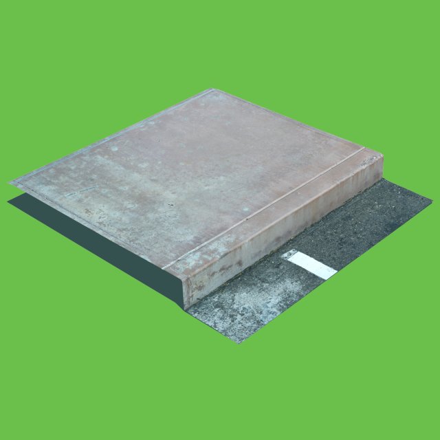 concrete sidewalk curb 3D Model .c4d .max .obj .3ds .fbx .stl .blend 
