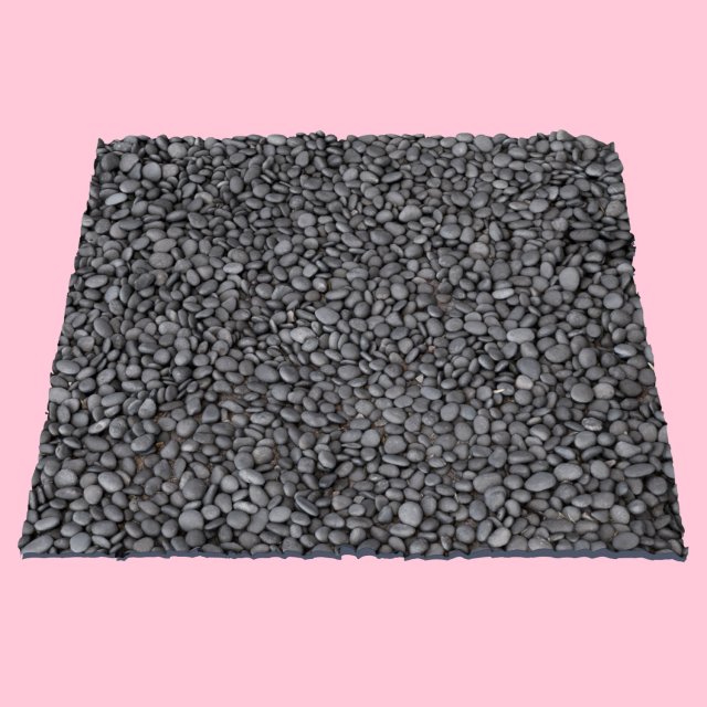 rolling stones gray Model 3D .c4d .max .obj .3ds .fbx .stl .blend 