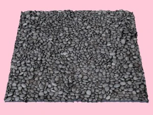 yuvarlanan taşlar gri 3D Model