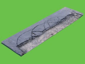 沥青断裂 3D 模型