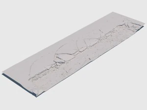 沥青断裂 3D 模型