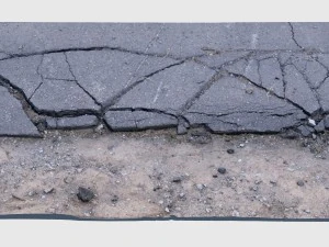 沥青断裂 3D 模型