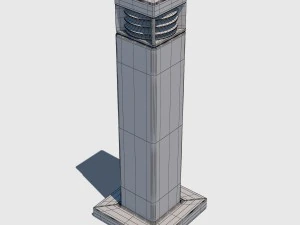 बोलार्ड प्रकाश 3D मॉडल