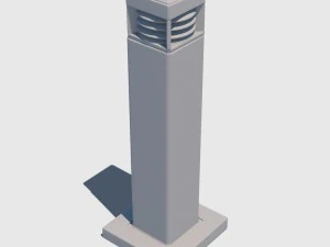 बोलार्ड प्रकाश 3D मॉडल