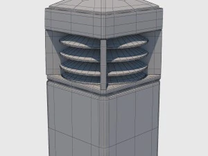 बोलार्ड प्रकाश 3D मॉडल