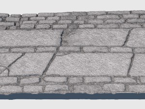 brick crosswalk 3D Model