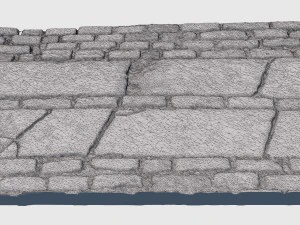 brick crosswalk 3D Model
