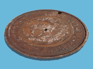 sanitary manhole cover 3D 모델