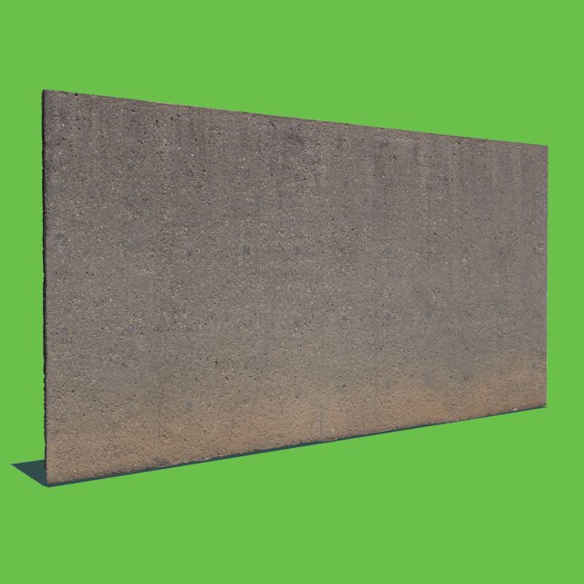 another concrete wall Model 3D .c4d .max .obj .3ds .fbx .stl .blend 
