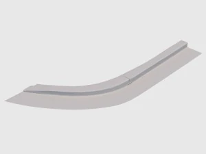 yellow curb corner 3D Model