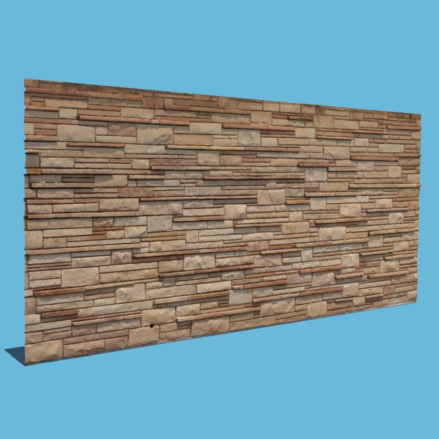 new brick wall 3D Model .c4d .max .obj .3ds .fbx .stl .blend 