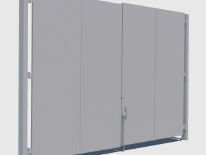 rusty metal door Modelo 3D