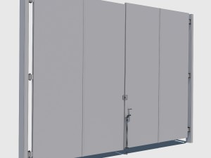 rusty metal door Modelo 3D