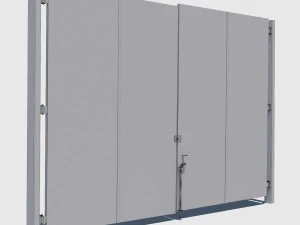 rusty metal door 3D Model