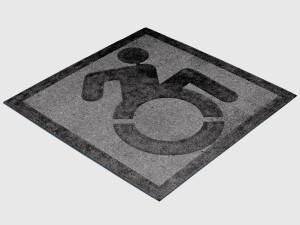 concrete handicap space 3D Model